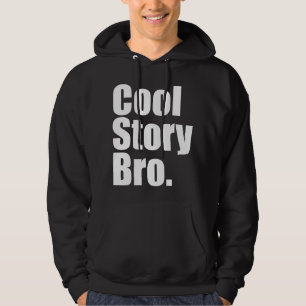 Moletom História legal Bro. Camisola encapuçado escura