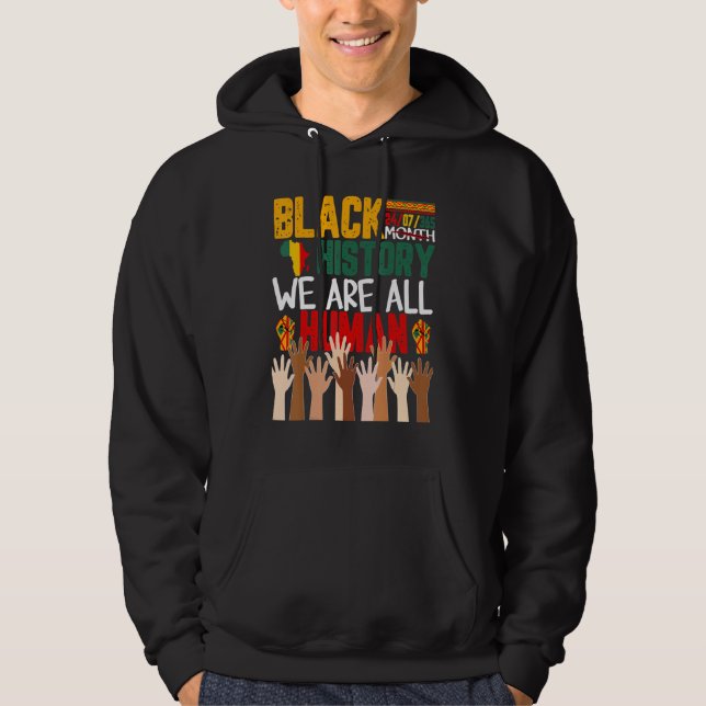 Moletom História Negra Mês 247365 Somos Todos Humanos (Frente)