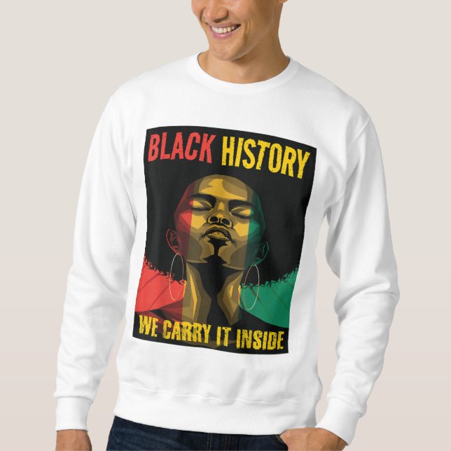Moletom História Negra Mês Afro-Americano Mulheres (Frente)