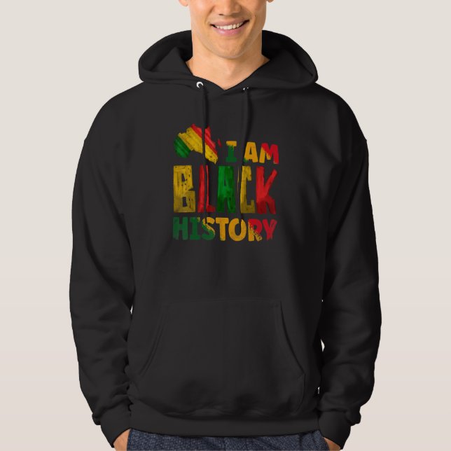 Moletom História Negra Mês Eu Sou História Negra Orgulho A (Frente)
