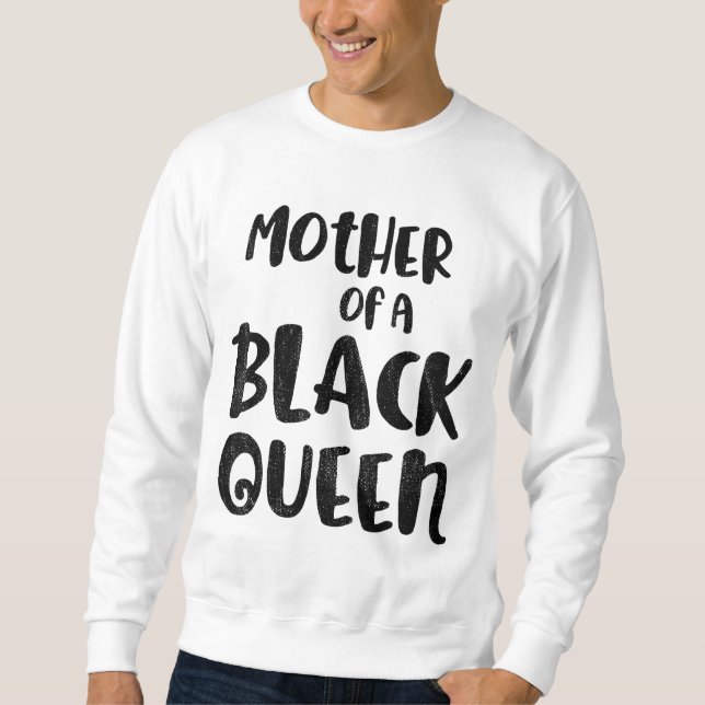 Moletom História Negra Mês Mãe Rainha Dotada Rapariga (Frente)
