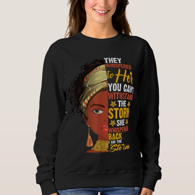 Moletom História Negra Mês Mulher Africana Afro Eu Sou A R (Frente)