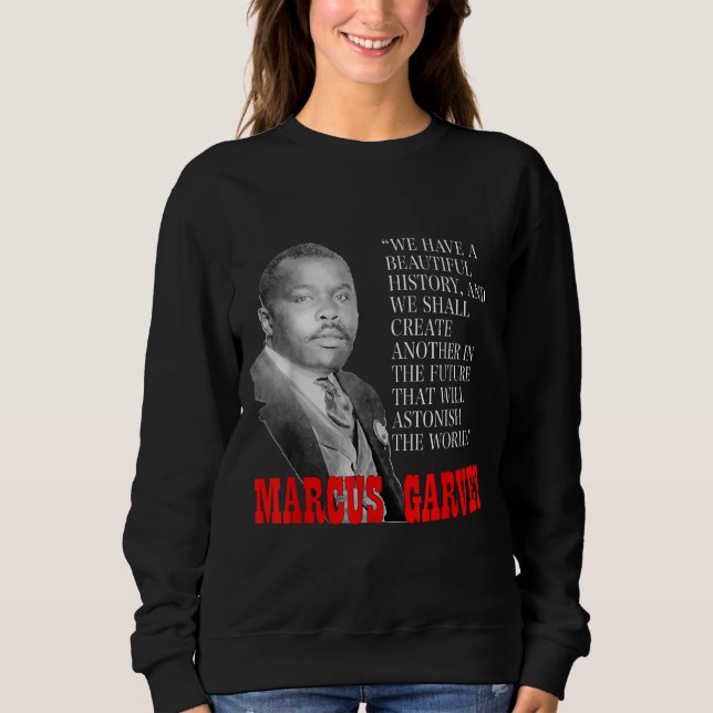 Moletom História Negra Mês Orgulho Presente Marco Garvey C (Frente)