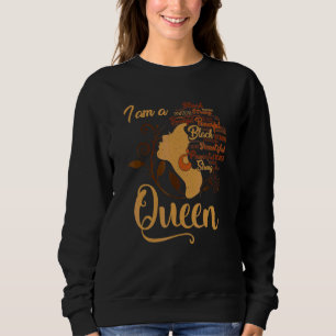 Moletom História Negra Mês Sou Rainha Afro-Americana 1
