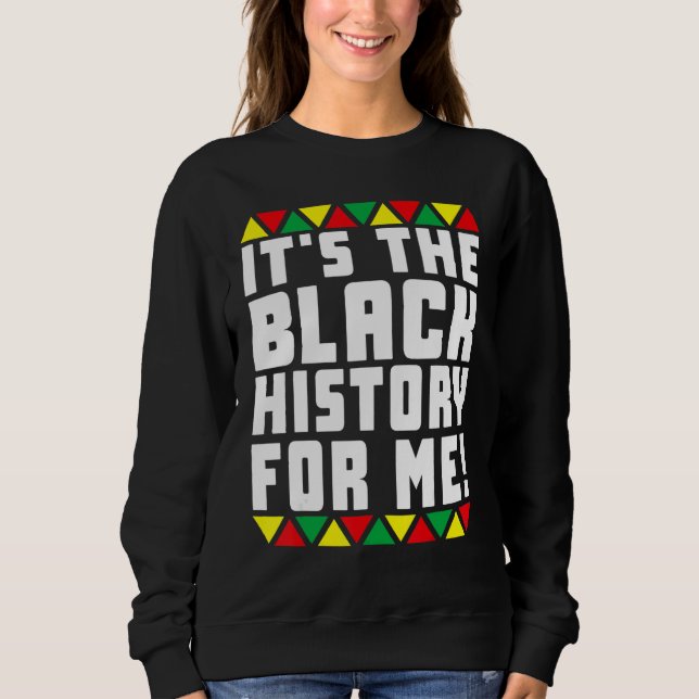 Moletom História Negra Pijama Afro É a História Negra (Frente)