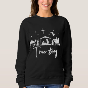 Moletom História Verdadeira Natividade Natal Bebê Jesus Ma