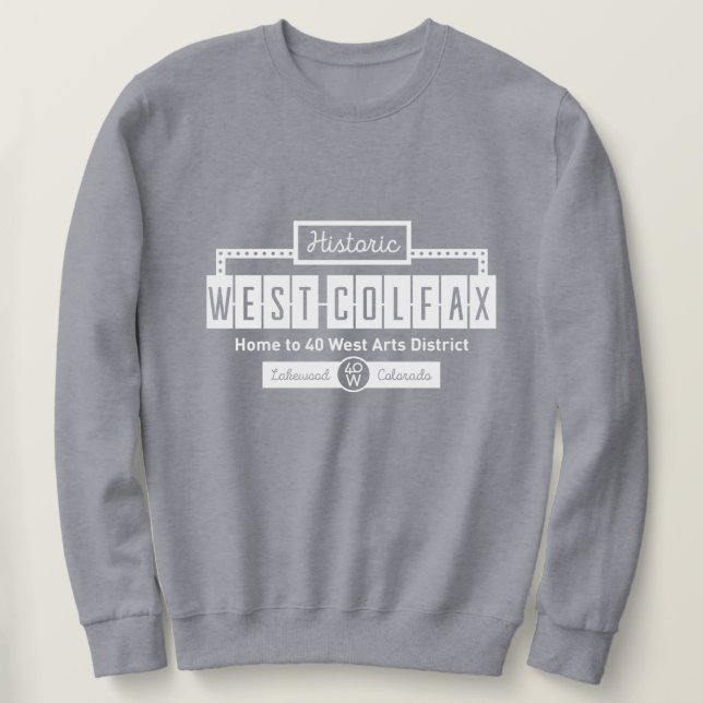 Moletom Historic West Colfax Unisex Crew Sweatshirt (Frente do Design)