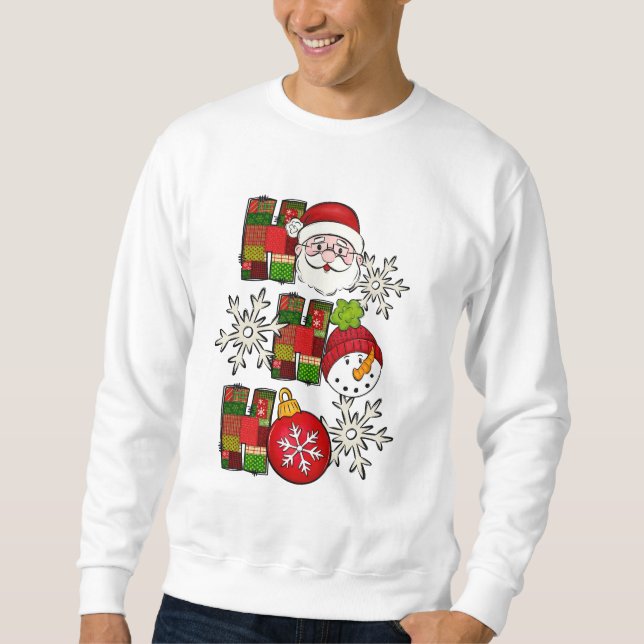 Moletom Ho Ho Ho Cute Christmas Shirt  (Frente)