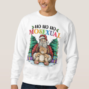 Moletom Ho Ho Ho Mossexual Papai Noel Gay Natal LGBTQ Gay