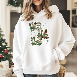 Moletom Ho Ho Ho Natal Remendo Festivo