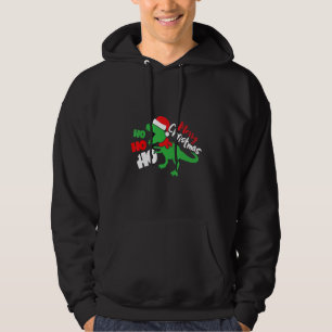 Moletom Ho Ho Papais noeis Rex Dinossaur Natal Dino Xmas S