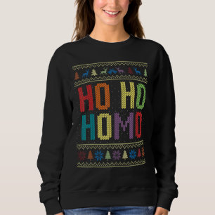 Moletom Ho Homo Natal Gay Engraçado Papais noeis LGBT Ug