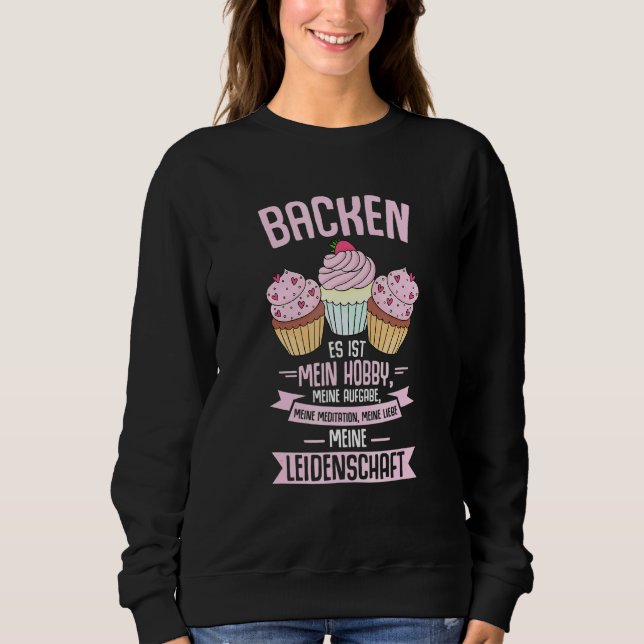 Moletom Hobby Bakers Baking É a minha paixão (Frente)