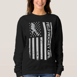 Moletom Hockey Girl Usa Flag 1