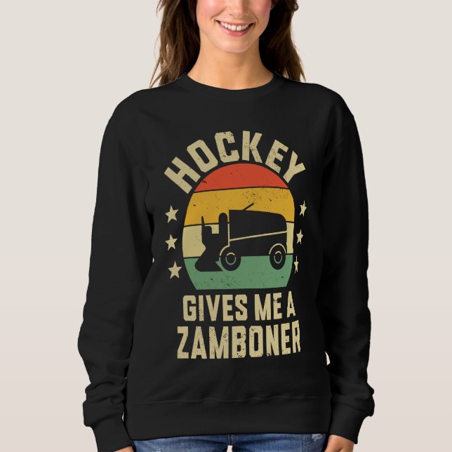 Moletom Hockey Gives Me A Zamboner Boys Youth Hockey  Men  (Frente)