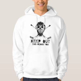 Moletom Hockey Goalie Hockey Skull Keep Out 607 player