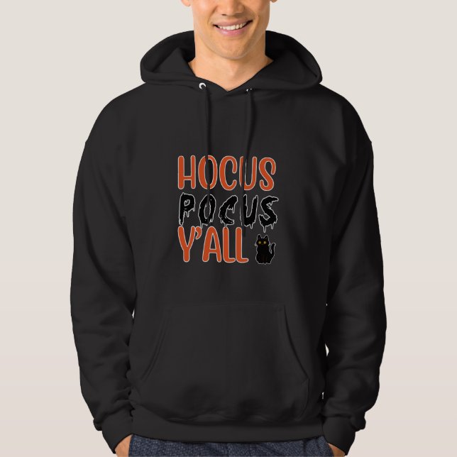 Moletom Hocus Pocus Y'all Halloween Design (Frente)
