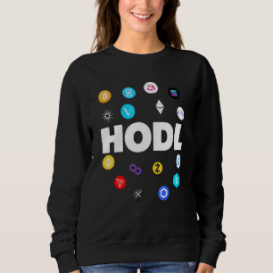 Moletom Hodl Bitametéum Cardano Xrp Cryptocurrency B