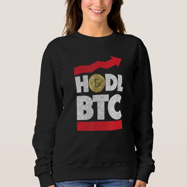 Moletom Hodl Comprar E Mantenha O Cabelo De Bitmoney (Frente)