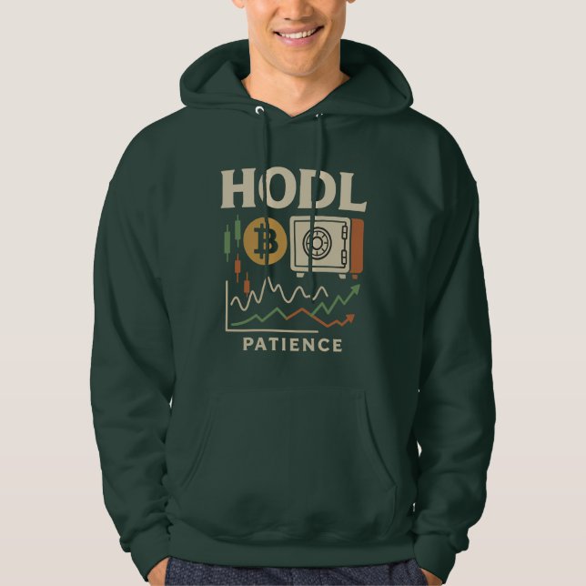 Moletom HODL Patience Bitcoin Trading Chart (Frente)