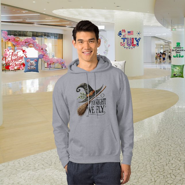 Moletom Hoje à noite nós voamos no Halloween (Criador carregado)