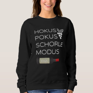 Moletom Hokus Pokus Schorle Mode Bebidas de Vinho Festival