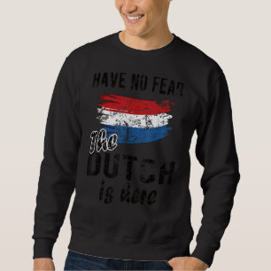 Moletom Holandês Está Aqui Bandeira Holandesa Raízes Holan