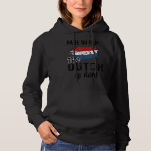 Moletom Holandês Está Aqui Bandeira Holandesa Raízes Holan
