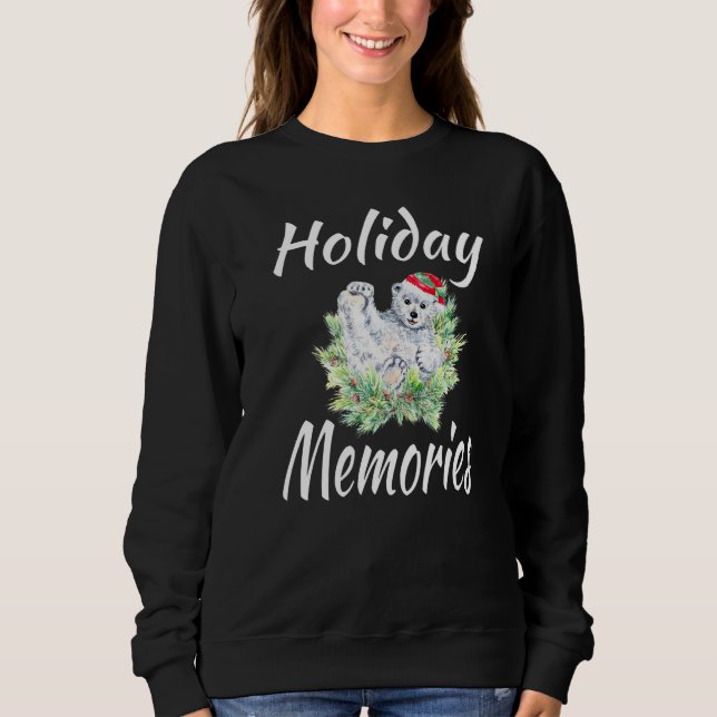 Moletom Holiday Memories Matching Family Group Polar Bear  (Frente)