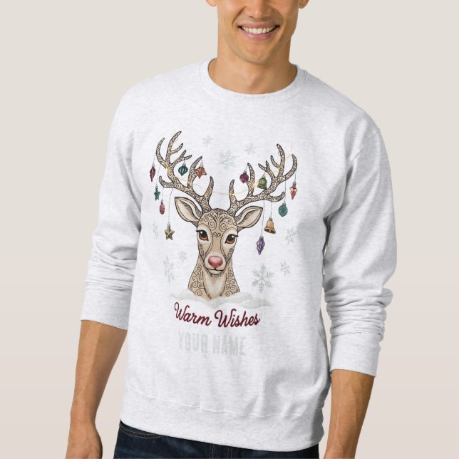 Moletom Holiday Spirit, Deer Edition (Frente)