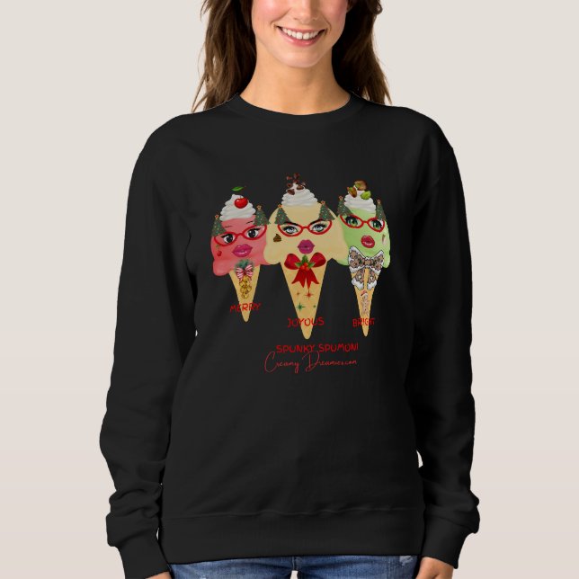 Moletom Holiday sweat shirt Spunky Spumoni  (Frente)