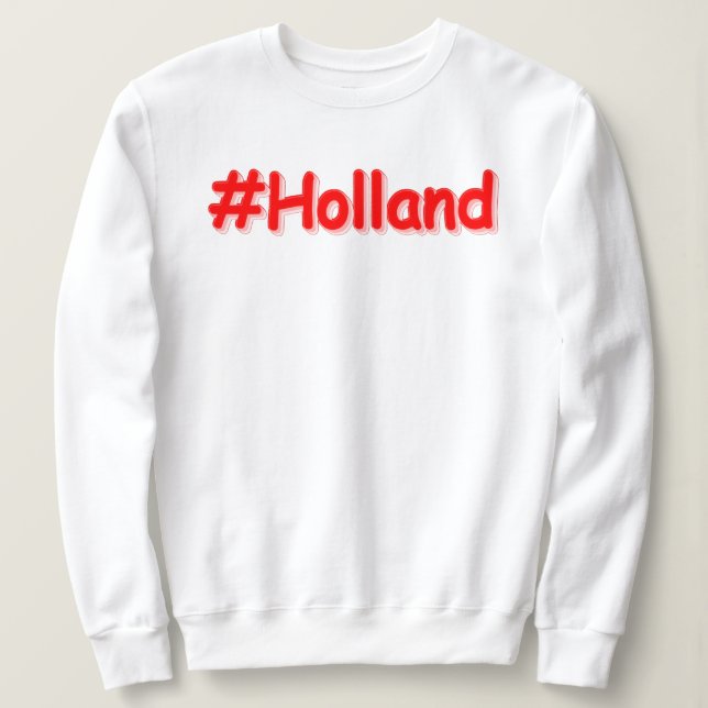 Moletom "#Holland" Design. Comprar Agora (Frente do Design)