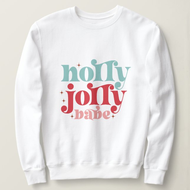 Moletom Holly jolly baby christmas (Frente do Design)