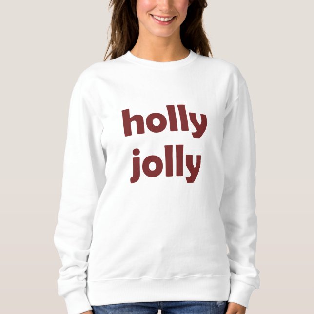 Moletom Holly Jolly Christmas Santa Claus Gift (Frente)