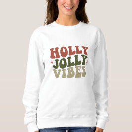 Moletom Holly Jolly Vibes Retro 1960s Presente de Natal