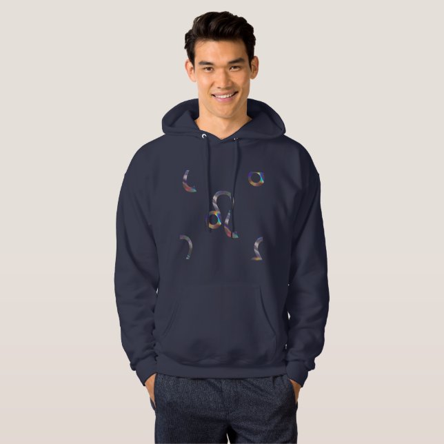 Moletom holograma leo mens hoodie (Frente Completa)
