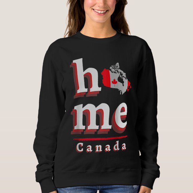 Moletom Home Canada for Men Women Kids Canadian Raglan Bas (Frente)
