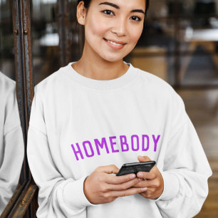 Moletom Homebody Modern Purple Trendy Home Lover