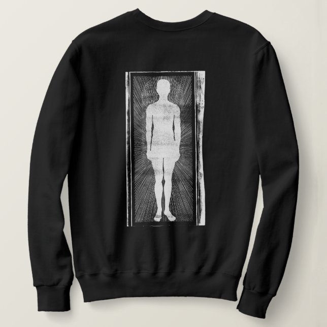 Moletom Homem Abstrato Surreal Assustador (Verso do Design)