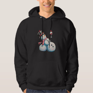 Moletom Homem de Neve Com Vinho Natal Presente Engraçado d