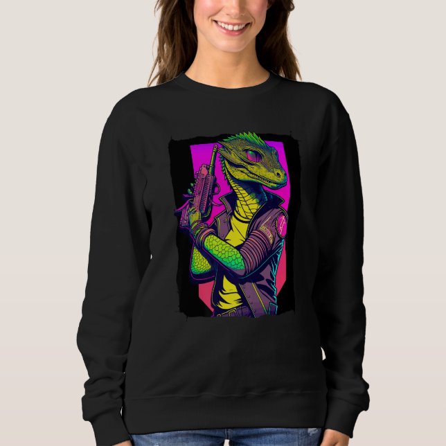 Moletom Homem Lagarto Verde Premium (Frente)