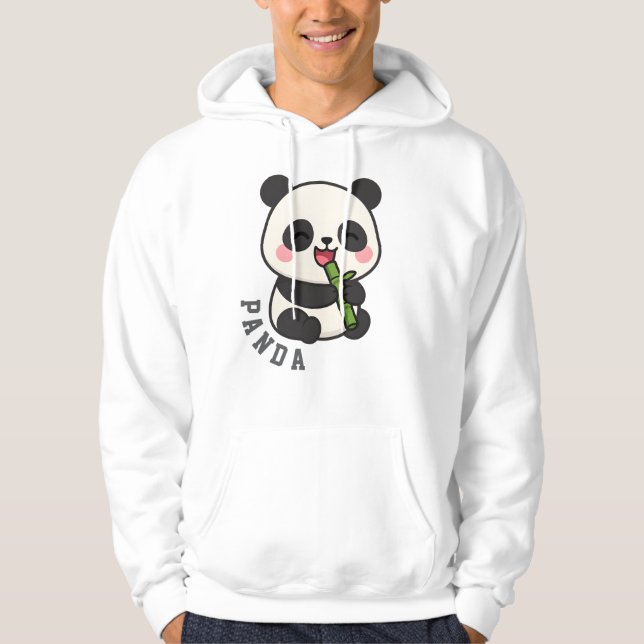 Moletom Homem-Panda-Unisex-Bonito Roupa-Roupa-Casaco (Frente)