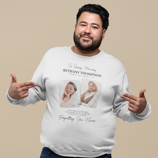 Moletom Homenagem Foto Memorial Funeral 2 (Criador carregado)