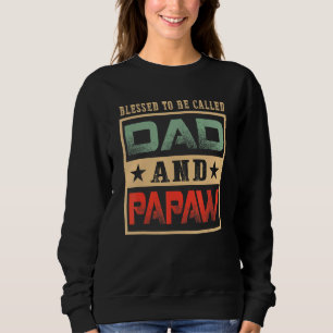 Moletom Homens Abençoados, Chamados Papaw Vintage Papaw Fa