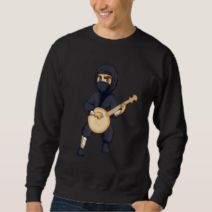 Moletom Homens de Instrumentos Musicais Cute Ninja