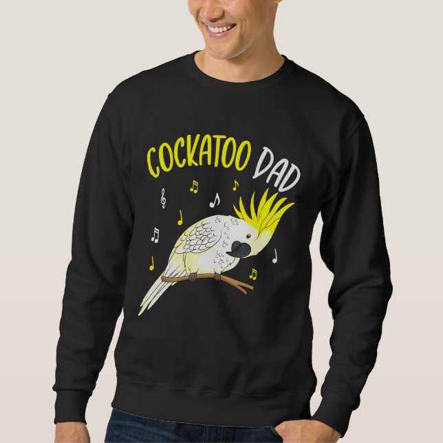 Moletom Homens de Pássaros do Pai de Cockatoo (Frente)