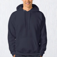 Homens Marinho Blue Fashion Hoodie / Personalizar