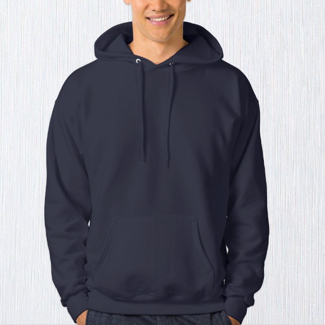 Moletom Homens Marinho Blue Fashion Hoodie / Personalizar (Criador carregado)