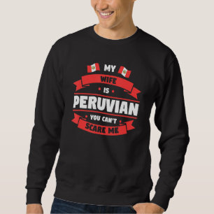 Moletom Homens Minha Esposa É Peruana Você Me Assusta Peru