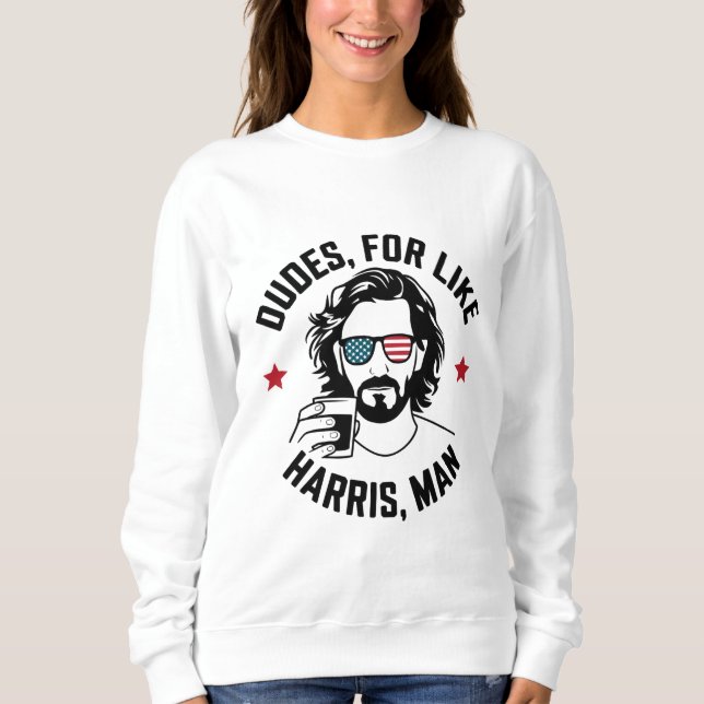 Moletom Homens Para Como Harris Man White Dues Para Harris (Frente)